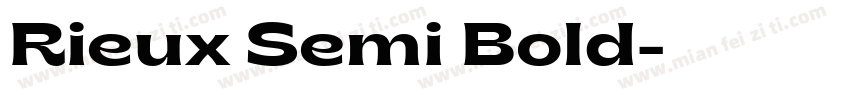 Rieux Semi Bold字体转换